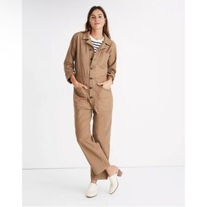 Madewell x As Ever Coveralls Jumpsuit Tan Size XS